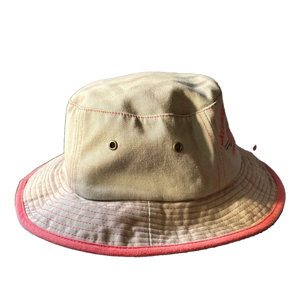 Brookfield Zoo Child's Gray/Red Bucket Hat Adjustable Strap